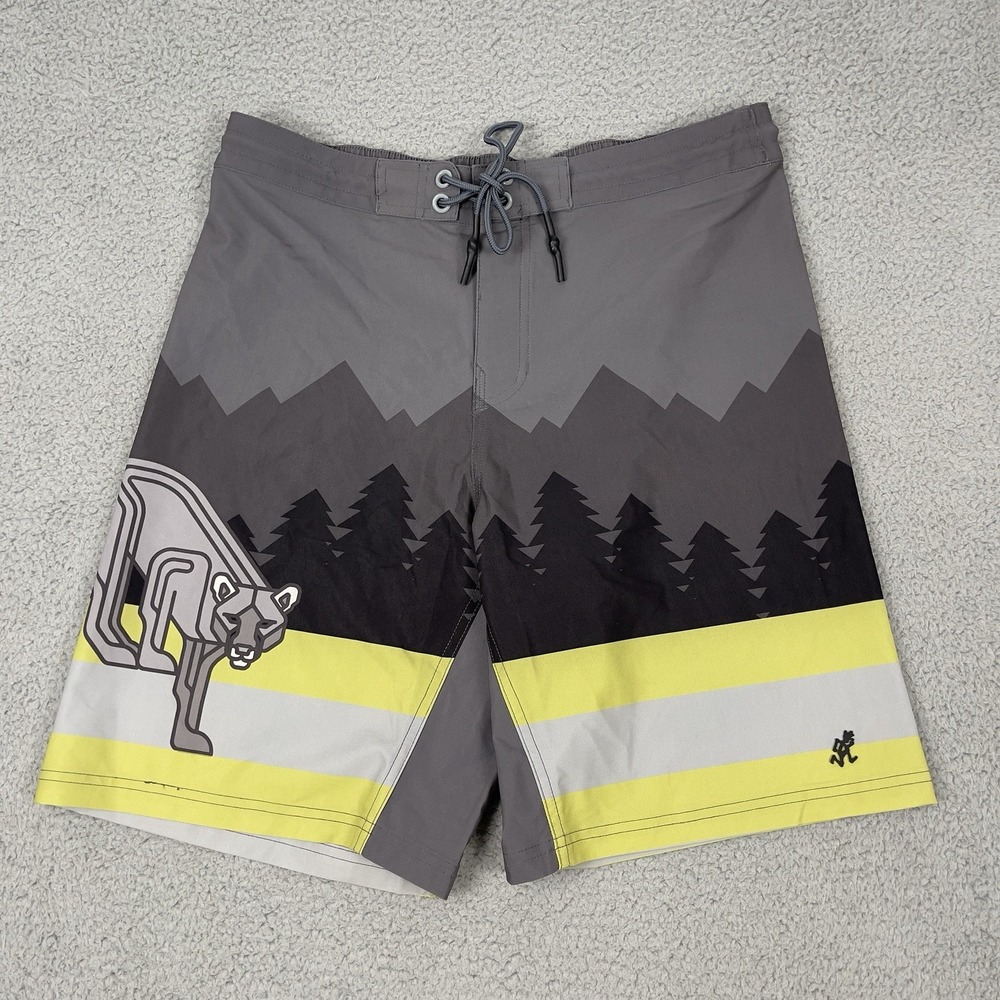 Grammici Board Shorts Mens XL Gray Hybrid Outdoor Unlined Pocket Swim Beach Hike